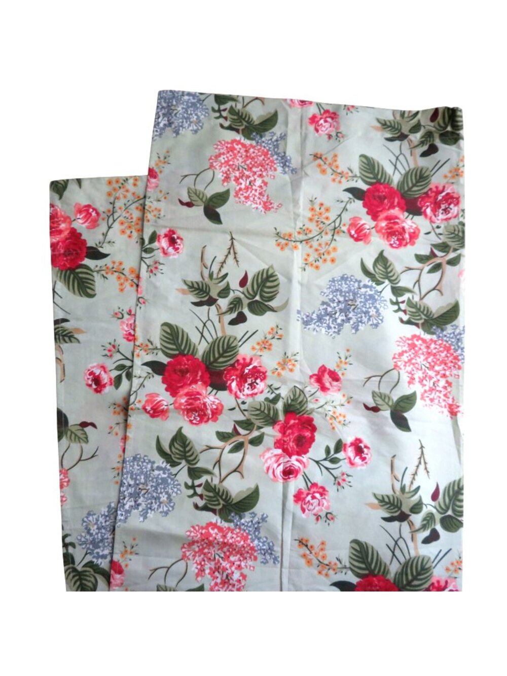 New Vintage Floral Drapery Curtain Panels Pair of 2 42"x86"ea Machine Washable